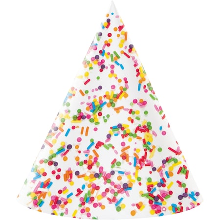 Confetti Sprinkles Party Hat, 5.75x7, 48PK